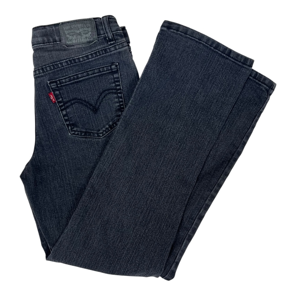 Levi's Boot Cut Jeans Kids 16 Gray Bootcut Stretch Denim Regular Fit Casual